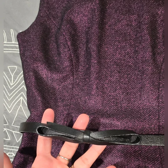 Milly Wool Blended Belted Mini Dress Size 0 - Picture 2 of 8